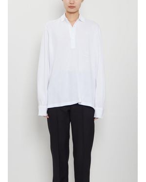 Setchu Origami Cotton Polo Shirt - White