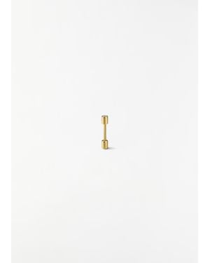 Shihara Diamond Twist Pin Earring 01 - White