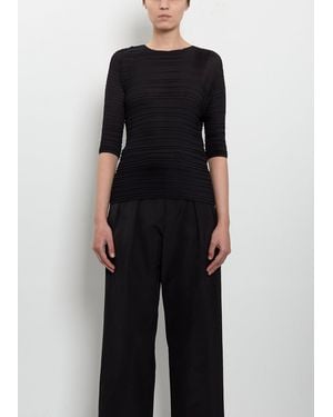Issey Miyake Jiggly Pleats Top - Black