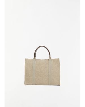 The Row Georgia Linen Tote - White