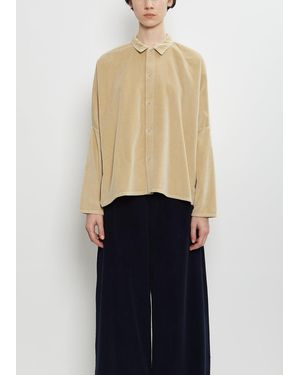 Labo.art Tina Cotton Velvet Shirt - Blue