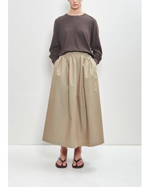 6397 Cotton Pull-on Skirt - Natural