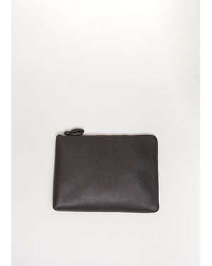 Lemaire Leather Document Holder - White
