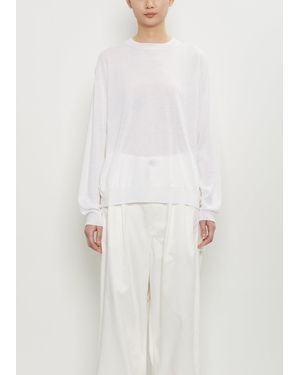 Sofie D'Hoore Muscat Wool Crewneck Pullover - White