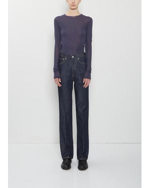 AURALEE Hard Twist Denim 5p Trousers - Blue