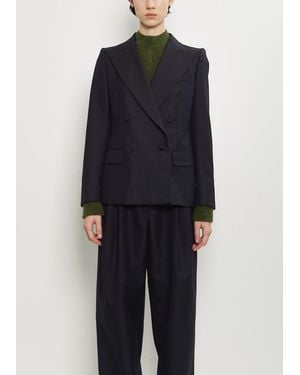 Dries Van Noten Beaura Wool Jacket - Blue
