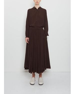 Casey Casey Soleil Pleated Skirt - Brown