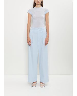 Issey Miyake Washi Paper Wide Leg Trousers - White