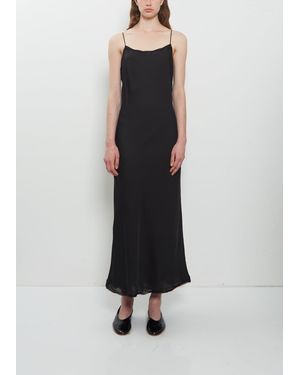 TOTEME Silk Satin Slip Dress - Black