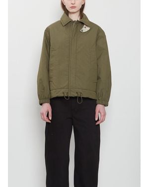 Konrad Ev Quilted Reversible Cotton Jacket - Green