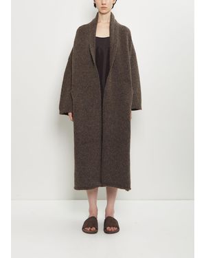 Lauren Manoogian Long Shawl Alpaca Cardigan - Brown