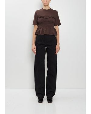 Cecilie Bahnsen Bliss Cotton Denim Pants - Black