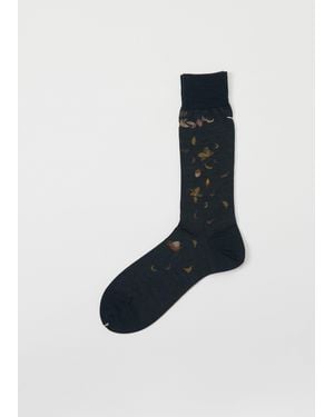 Antipast Men Wind & The Acorn Tree Wool Socks - Blue