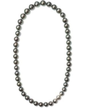 YUTAI Section Black Pearl Necklace - Blue