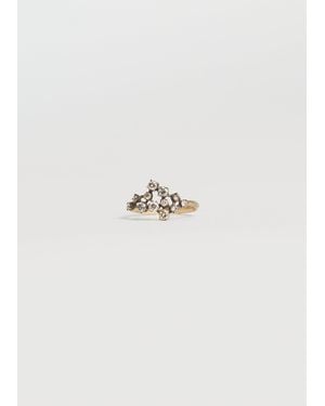 Noguchi Bijoux Vsl Separated Cluster Ring - White