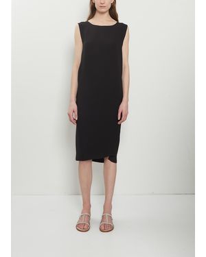Dusan Drape Back Silk Dress - White