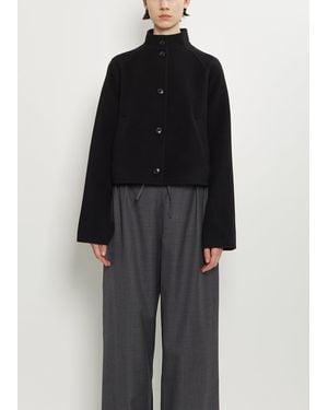 Loulou de Saison Nyma Wool Cashmere Short Jacket - Black