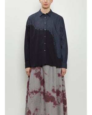 Suzusan Pima Cotton Denim Shirt - Blue