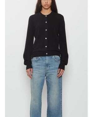 6397 Crew Cashmere Cardigan - Black