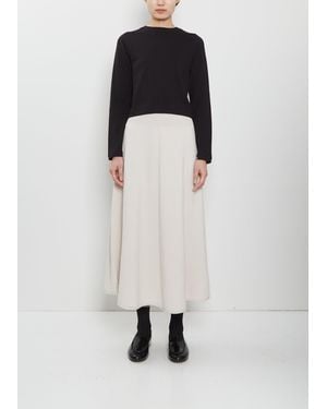 Extreme Cashmere N°388 Ease Stretch Cashmere Skirt - White