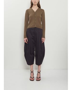 Lemaire Cropped Bermuda Trousers - Blue