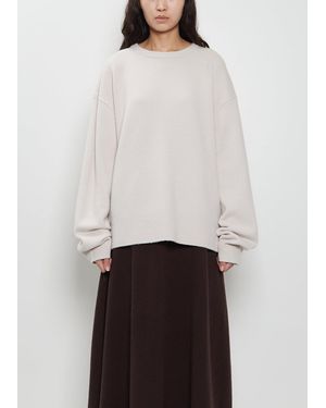 Extreme Cashmere N°431 Mike Stretch Cashmere Jumper - White