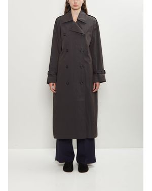 TOTEME Crisp Cotton Summer Trench - Black