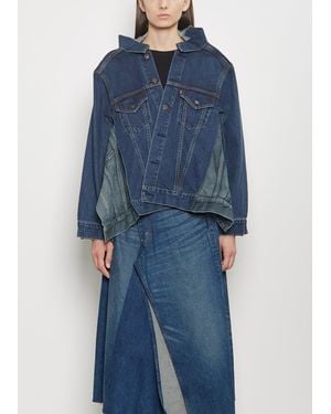 Junya Watanabe Levi's Denim Panelled Jacket - Blue