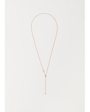 MIRIAM STELLA Oak Bark Necklace 58cm - White