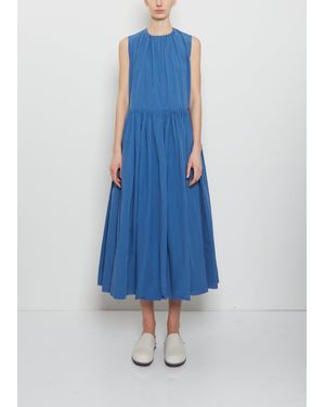 Casey Casey Pomme Ruchee Cotton Dress - Blue