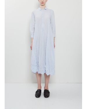 Pas De Calais Washed Cotton Crinkle Dress - White