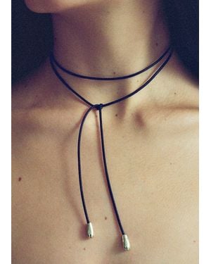 Sophie Buhai Elegant Shoelace Choker - Blue