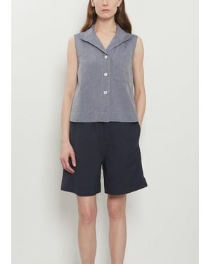 MHL by Margaret Howell Sleeveless Sailor Shirt - Blue