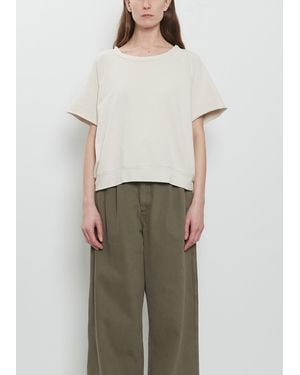 Lauren Manoogian Fleece Pima Cotton Top - Natural