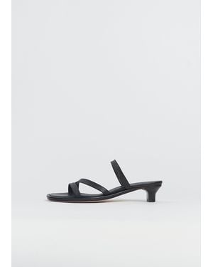 Lauren Manoogian Line Leather Heel - White