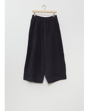 Toogood Men The Baker Linen Check Trouser - Blue