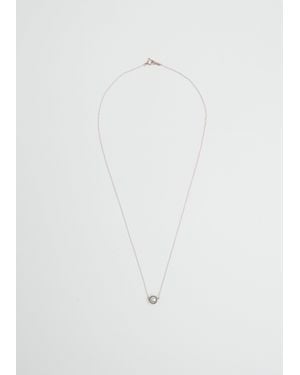 Noguchi Bijoux Bijoux Half Cut Pearl White Gold Necklace