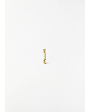 Shihara Diamond Twist Pin Earring 01 - White