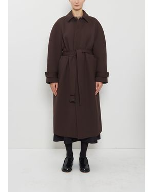 AURALEE Twisted Double Cloth Coat - Brown