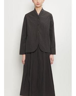 Apuntob Technical Notch Collar Light Jacket - Black