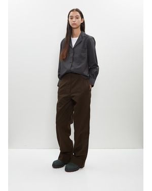 MHL by Margaret Howell Cotton Gabardine Naval Trouser - Black