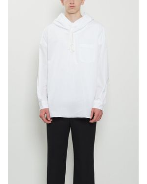 Comme des Garçons Cotton Double Hood Shirt - White