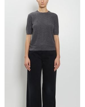 The Row Marika Cashmere Top - Blue