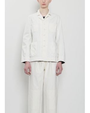 Dosa Heirloom Organic Cotton Safari Jacket - White