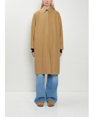 The Row Pluma Cotton Cashmere Coat - Blue