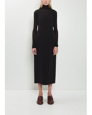 AURALEE Cotton Linen Gabardine Dress - Black