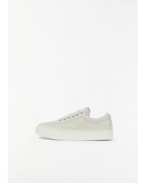 Stepney Workers Club Om1e Dellow Omni Sand Wash Canvas Trainer - White
