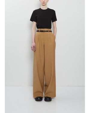 Junya Watanabe Wool Mohair Pleated Pant - Natural