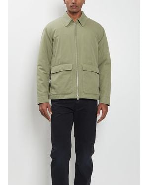 The Row Men Justo Cotton Cashmere Jacket - Green