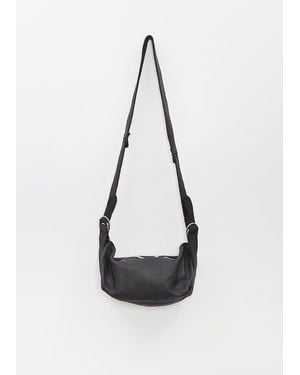 Guidi Small Leather Crossbody Bag - White